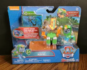 6037877 Paw Patrol Sea Light Up Rocky Figure Pup Pack And Mission Card New Read