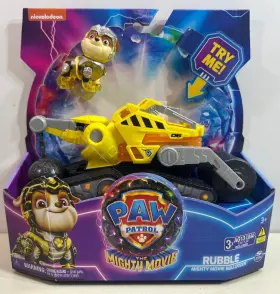 6066669 Paw Patrol The Mighty Movie Rubble And Bulldozer With Lights Sounds New