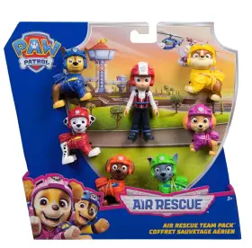00681147041394 Paw Patrol 681147041394 Air Rescue Team Pack 7 Figures Chase Ryder Marshall Rocky Rubble Zuma