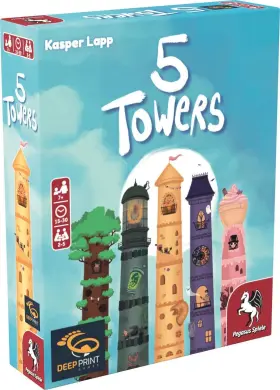 57814e Pegasus Spiele 5 Towers Deep Print Games English Edition