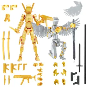B0d6r58brm Pekoiu T13 3d Action Figure Set Multi-jointed Titan Lucky Mobile Robot Nova - 80 Chars