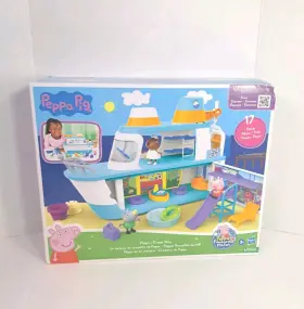 Peppa Pig 5010996160379 S Cruise Ship Playset With 17 Pieces Preschool Toys Ages