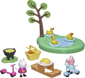 F2516 Peppa Pig Peppas Adventures Picnic Playset Preschool Toy With 2 Figure