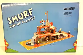 5167 Peyo Wallace Berrie Smurf Pop Up Playset- Sports Village- Vintage 1983 Co New