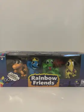 P2241 Phatmojo Rainbow Friends Series 2 Neon Finishes Playset With 4 Figures