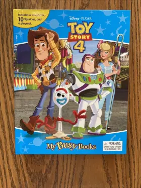 Phidal 782764348833 Disney Toy Story 4 Busy Books Playset Miniatures Figures Storybook Set