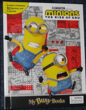 Phidal Publishing 782764351352 Minions The Rise Of Gru My Busy Books Playset 10 Figures Playmat And Storybook