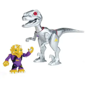 Playmate 043377967095 Teenage Mutant Ninja Turtles Battle Robo Raptor With Triceraton Vehicle And Figure