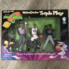 17680 Playmates Space Jam Michael Jordan Triple Play Action Figure Playset