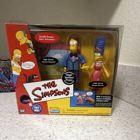 Playmates 199123 The Simpsons High School Prom Playset Homer And Marge Intelli-tronic
