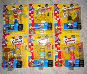Playmates 199200 Simpsons World Of Springfield Interactive Figures Complete Series 4