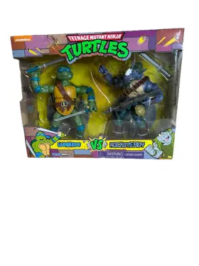 81370 Playmates Tmnt Leonardo Vs Rocksteady Playset Figures And Accessories