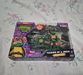 83580 Playmates Tmnt Mutant Mayhem Making Of A Ninja Michelangelo Playset Glow