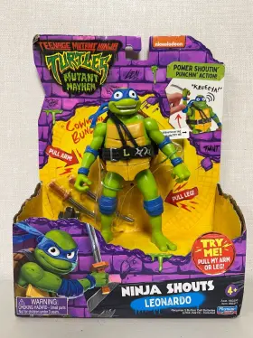 Playmates Toys 043377833512 Tmnt Teenage Mutant Ninja Turtles Mayhem Shouts Leonardo Figure 2023 - C