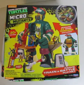 Playmates Toys 043377878445 Teenage Mutant Ninja Turtles Micro Mutants Raphs Train And Battle Playset New