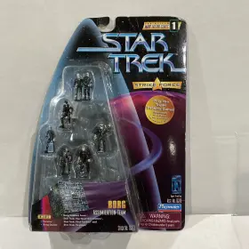 16273 Playmates Toys Star Trek Borg Assimilation Team Strike Force 7 Figures Mint On Card 97 Vtg Nip
