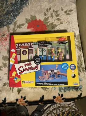16609 Playmates Toys The Simpsons Main Street Playset Squeaky Voiced Teen Crazy Old Man