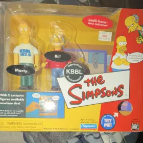 199183 Playmates Toys The Simpsons Kbbl Playset Marty And Bill Voice Activation