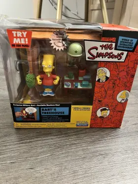 199240 Playmates Toys The Simpsons Figure Lot Bart Treehouse Judge Snyder Sherri And Terri