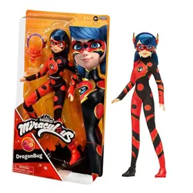 50010 Playmates Toys Ladybug Dragonbug 10.5 Inch Fashion Doll With Lonng Kwami And Dragon Headband By