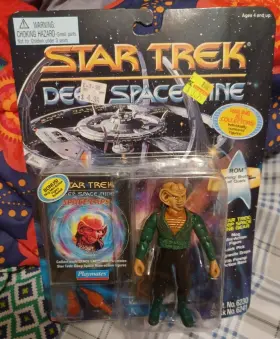 6230 Playmates Toys Rom Ferengi Brother Of Quark Mini Nog Star Trek Ds9 1995 Action Figure Space Cap