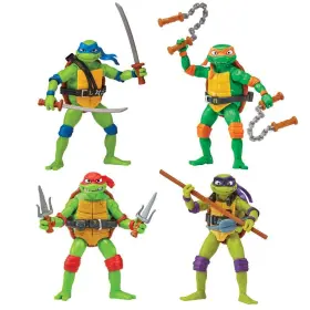83341 Playmates Toys Teenage Mutant Turtles Mayhem Movie Turtle Basic Figure Bundle
