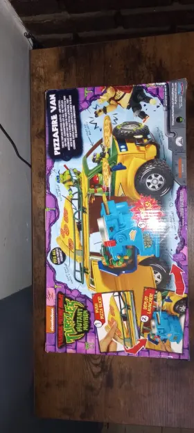 83468co Playmates Toys Tmnt Mutant Mayhem Pizza Fire Delivery Van With Motorized Launcher