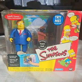 99120 Playmates Toys The Simpsons Mayor Quimby Interactive Town Hall Playset Voice Ac