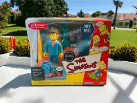 99122 Playmates Toys Springfield Elementary School Playset Simpsons Wos Interactive Skinner Figure