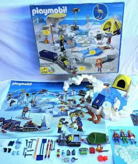 3184 Playmobil Vintage Adventure Dino Expedition Base Camp Archeology Fossil Dig