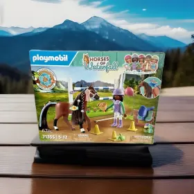 71355 Playmobil Horses Of Waterfall Jumping Arena With Zoe And Blaze #71355 New