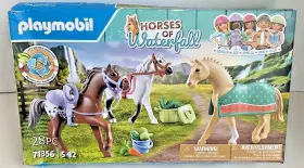71356 Playmobil Horses Of Waterfall 28 Piece Set New In Damaged Box