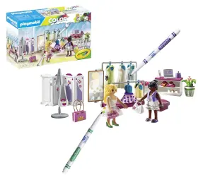71372 Playmobil Color Backstage Create Designs For Different Clothing Styles W