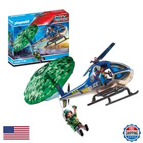 Playmobil B08ktnqt5d Police Parachute Search