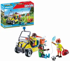 B0bkqkqjn5 Playmobil Rescue Cart With Figures Stretcher And Medical Equipment