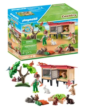B0bkqq5341 Playmobil Rabbit Hutch With Figures And Accessories - Durable Kids Playset