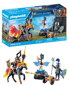B0ctkw5gx5 Playmobil Novelmore 71645 Guard Of Armor With 2 Knights Horse Valu