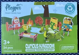 Playper 860007370915 Curious Kingdom Dragon Trainer Playset - Planet Friendly