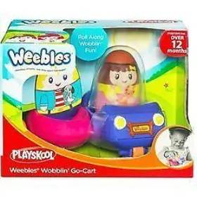 Playskool 653569511434 51143 Weebles Wobblin Go-cart - 2 Packs