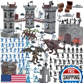 Plustopoy B0d56lyqgz Medieval Castle Knight Toy Soldier Figures Army Men Toys Set