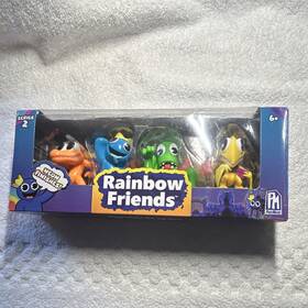 Pm Printmice Fp2611 Rainbow Friends Series 2 Neon Playset Figures Blue Yellow Orange Green