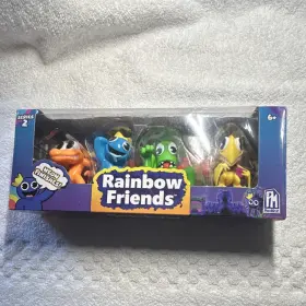 Fp2611 Pm Printmice Rainbow Friends Series 2 Neon Playset Figures Blue Yellow Orange Green
