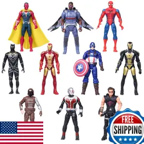 B09pykmd23 Poiuyt Super Hero Series Exclusive 10-pack 6.7 Inch Action Figure Set Collectible