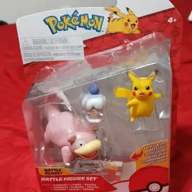 Fkj05e-9095z3-k4 Pok Mon Battle Figure Set Slowpoke Litwick Pikachu Articulated 3-pack