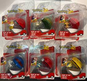 Pok Mon Pkh3132-041823-ka Clip Ftnft Go Ball 6 Figure Complete Set And Moon Tin Tcg