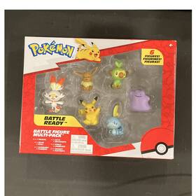 Pok Mon Pkw2469 Battle Ready 6-figure Multi-pack Pikachu Eevee Scorbunny Boxed