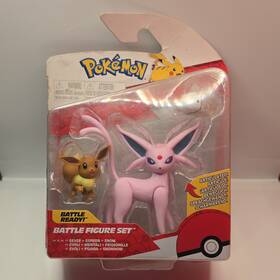 Pok Mon Pkw2683 Articulated Eevee And Espeon Battle Figure Set Licensed Playset 2022
