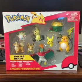 Pkw2687 Pok Mon Battle Ready Multi-pack Figure Set With 8 Figures Boxed