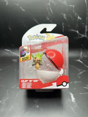 Pkw3134 Pok Mon Clip N Go Chespin With 2-inch Battle Figure And Poke Ball Rare