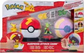 Pkw3165 Pokemon P Kemon Pikachu With Fast Ball Vs Treecko Heal Attack Game Toy
